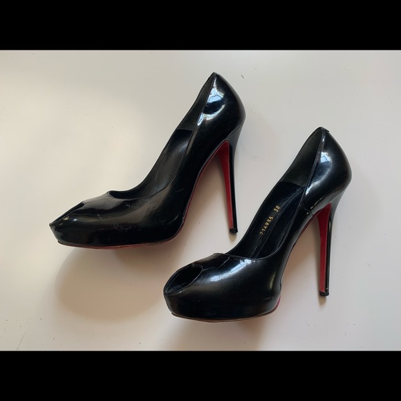 FINAL SALE - Alexander McQueen pink-sole open-toe heels 38 - Picture 2 of 16